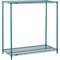 Global Industrial Nexel 2 Tier Wire Shelving Starter Unit, Poly-Green, 30W x 14D x 34H B3050181 - alternate 1